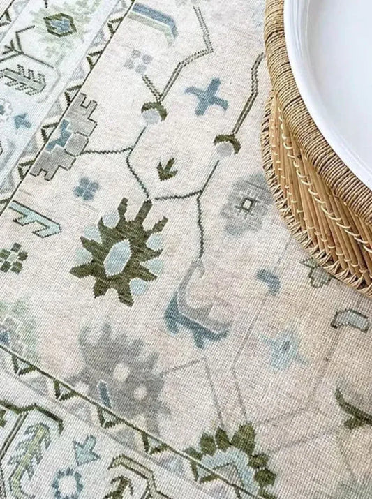 8×10 Muted 8×10 Contemporary Oushak Rug 8X10/9X12/10X14 Hand Knotted Area Rug Turkish Boho Rug Natural Oushak Rug Oriental Boho Rugs
