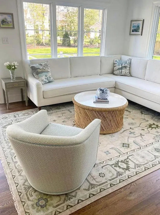 8×10 Muted 8×10 Contemporary Oushak Rug 8X10/9X12/10X14 Hand Knotted Area Rug Turkish Boho Rug Natural Oushak Rug Oriental Boho Rugs