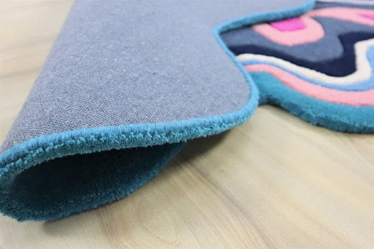 Franky pink Hand Tufted 100% Pure Woolen Area Rug For Hall Kitchen Bath Room Dining Room Kids Room Home Décor Available in all Sizes