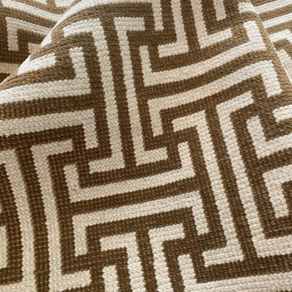 oversize brown white area rug contempory 8x10 oushak rug strip brown hand knotted rugs hallway rug for living room bedroom area rug dinning