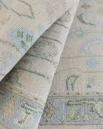 Brown Area Rug 8x10 Oushak Rug Beige Natural Oushak Rug Hand Knotted Floral Rug Abstrect Rug Contempory Rug Kids Rug Living Rug Bedroom Rugs - Image 6