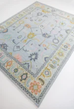 Brown Area Rug 8x10 Oushak Rug Beige Natural Oushak Rug Hand Knotted Floral Rug Abstrect Rug Contempory Rug Kids Rug Living Rug Bedroom Rugs - Image 11