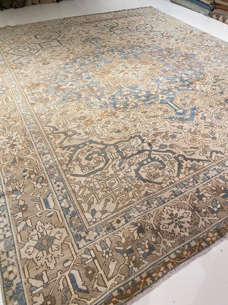 Brown Turkish 10x14 Area Rug Hallway Rug Oversize Oushak Rug 12x15 Living Room Bedroom Hallway Area Room Decere Rug 8x10 9x12 10x14 12x15 - Image 4