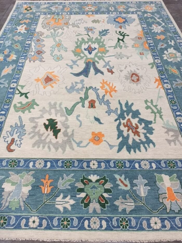 Contempory Oushak Rug 8x10 Area Rug Oushak Rug 9x12 Area Rug Dinning Table Rug Bedroom Rug Hallway Rug Living Rug 8x10, 9x12, 10x14, 12x15 - Image 3