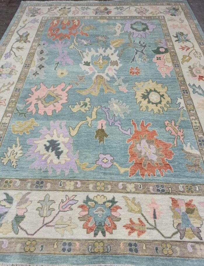 Contempory Oushak Rug 8x10 Area Rug Oushak Rug 9x12 Area Rug Dinning Table Rug Bedroom Rug Hallway Rug Living Rug 8x10, 9x12, 10x14, 12x15 - Image 6