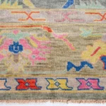 Blue 9x12 Large oushak rug, oriental area rug, traditional carpet neutral tones Turkish Rug Hand knotted Rug For Nursery & Handwoven Carpet, - Image 4