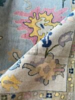 Blue 9x12 Large oushak rug, oriental area rug, traditional carpet neutral tones Turkish Rug Hand knotted Rug For Nursery & Handwoven Carpet, - Image 6