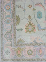 8x10/9x12 Cream Oushak Rug Contempory Area Rug Handmade Wool Rug/ 100% Newzeland Wool Rug Made To Order/Rug For Living Room, Bedroom Rugs - Image 4