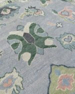 Lite Blue And Green Olive Area Rug For Living Room Bedroom Contempory Rug, Floral Rug, Abstrect Rug, Home Decore Rug, Hallway Rug, Area Rug - Image 4