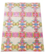 White Colorfull 8X10 Area Rug Bright Oushak Rug Modern Rug 8x10,9x12,10x14 Contepory Hand Knotted Rug Colorful Cotton Rug, Geometric Rugs - Image 7