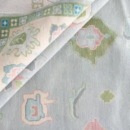 Gray And Cream Border Accent 8x10 Area Rug Soft Pile 100% Handmade Turkish Knot Rug Made To Order 8x10/9x12/10x14 Abstrect Area Rug Hallway