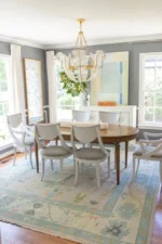 Gray And Cream Border Accent 8x10 Area Rug Soft Pile 100% Handmade Turkish Knot Rug Made To Order 8x10/9x12/10x14 Abstrect Area Rug Hallway - Image 3