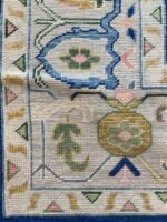 Navy Blue Bright Oushak Rug 8x10 Hand Knotted Wool Rug Colorfull Rug, Abstrect Rug, Oriental Rug, Rug For Living Room/8x10/9x12/10x14/12x15 - Image 4
