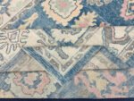 Blue And Beige Turkish Oushak Rug Contemporary Oushak 8x10 | Hand Knot Blue Oushak | Living Room traditional rug Living Room Rug Bedroom Rug - Image 11