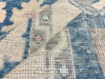 Blue And Beige Turkish Oushak Rug Contemporary Oushak 8x10 | Hand Knot Blue Oushak | Living Room traditional rug Living Room Rug Bedroom Rug - Image 3