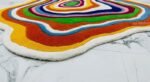 Irregular Shape Tufted Rug Multicolored Stripes, Hand-Tufted Wool Area Rug Carpet for Bedroom Aesthetics, Home, Living Room, Office, RR02 - Image 6
