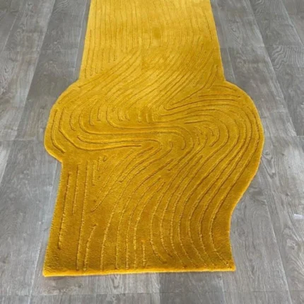 Melting Oriental Design - Dark Red, Hand-Tufted 100% Wool Handmade Area Rug Carpet for Home, Bedroom, Living Room, Dining Room, Any Room 009