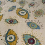 oushak rug, oriental area rug, traditional carpet neutral tones Blink turkey knot rug in blue multi desing and colours - Image 3