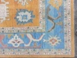 Yellow Oushak rug | Designer Hand Knotted Turkish Oushak wool rug 5X8 6X9 8X10 9X12 10X14 Living Room Rug | Area Rug Carpet Home Decor - Image 5