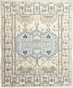 Beige Oushak rug | Designer Hand Knotted Turkish Oushak wool rug 5X8 6X9 8X10 9X12 10X14 Living Room Rug | Area Rug Carpet Home Decor
