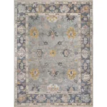 Grey Oushak rug | Designer Hand Knotted Turkish Oushak wool rug 5X8 6X9 8X10 9X12 10X14 Living Room Rug | Area Rug Carpet Home Decor AD01