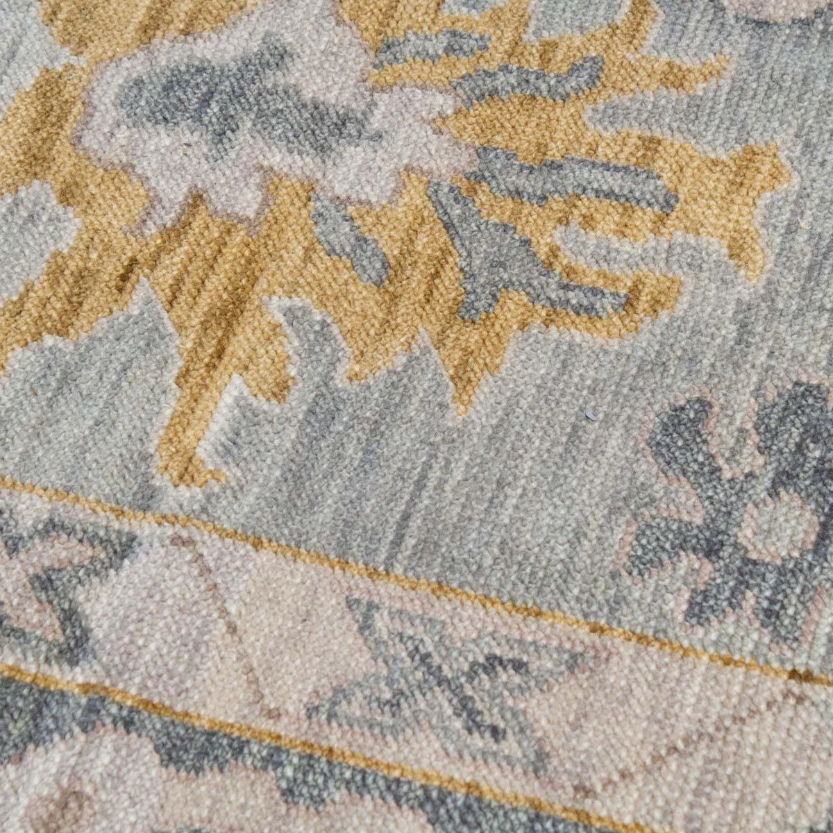 Grey Oushak rug | Designer Hand Knotted Turkish Oushak wool rug 5X8 6X9 8X10 9X12 10X14 Living Room Rug | Area Rug Carpet Home Decor AD01 - Image 6