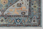 Grey Blue Oushak rug | Designer Hand Knotted Turkish Oushak wool rug5X8 6X9 8X10 9X12 10X14 Living Room Rug | Area Rug Carpet Home Decor Rug - Image 3