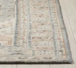 Pastel Oushak Rug Neutral Pottery Barn Hand Knotted Rug Contemparary 8x10 Rug Rug for living room,Bedroom,Office, Wool Area Oushak rug 8x10, - Image 3