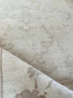 Pottery Barn Hand-Knotted Oushak Rugs,Handmade rugs for living room,Bedroom,Office,Beige Contemporary Oushak rugs in 8x10,9x12,10x14 Size - Image 3