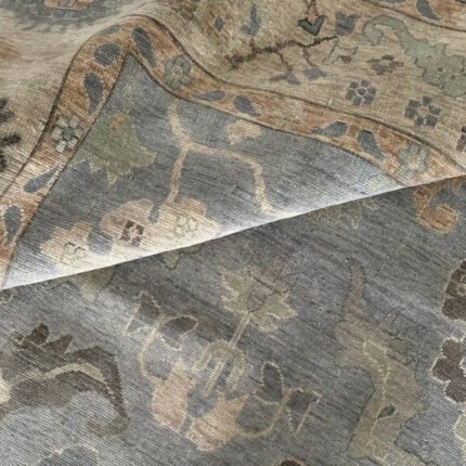 Handmade Oushak Rug 8x10, 9x12 Sage Persian Rug Wool Rug 5x7, 6x9 Bedroom,Office,Beige Contemporary Oushak rugs in 8x10,9x12,10x14 Size