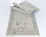 Brown Area Rug 8x10 Oushak Rug Beige Natural Oushak Rug Hand Knotted Floral Rug Abstrect Rug Contempory Rug Kids Rug Living Rug Bedroom Rugs - Image 3