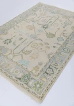 Brown Area Rug 8x10 Oushak Rug Beige Natural Oushak Rug Hand Knotted Floral Rug Abstrect Rug Contempory Rug Kids Rug Living Rug Bedroom Rugs