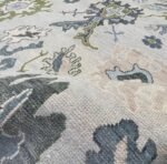 Gray 8x10 Floral Oushak Rug Modern Area Rug / Fourmhouse Rug, Abstrect Rug Living Rug Made To Order Any Size 8x10, 9x12, 10x14, 12x15, 12x18 - Image 6