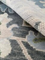 Gray 8x10 Floral Oushak Rug Modern Area Rug / Fourmhouse Rug, Abstrect Rug Living Rug Made To Order Any Size 8x10, 9x12, 10x14, 12x15, 12x18 - Image 7