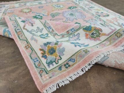 Pink Abstrect 8x10 Area Rug For Living Room/ Fourmhouse Rug, Bedroom Rug, Made To Order Any Size Modern Boho Rugs 8x10, 9x12, 10x14, 12x15