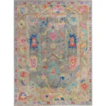 Blue 9x12 Large oushak rug, oriental area rug, traditional carpet neutral tones Turkish Rug Hand knotted Rug For Nursery & Handwoven Carpet, - Image 5