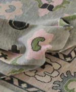 Lite Blue And Green Olive Area Rug For Living Room Bedroom Contempory Rug, Floral Rug, Abstrect Rug, Home Decore Rug, Hallway Rug, Area Rug - Image 8