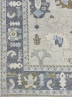Turkish Gray Oushak Rug, Oriental Area Rug, Vintage Floor Carpet, Traditional Turkish Desige Living Room Traditional rug Living Room Rug - Image 5