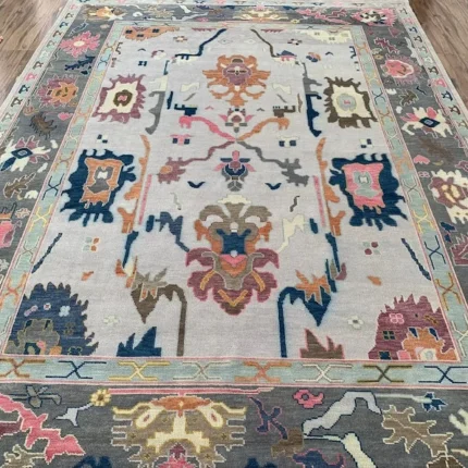 Exquisite Turkish Oushak Rug, 8x10, 9x12, 10x14, Vintage Carpet, Handmade Floor Rug, Elegant Area Rug, Turkish Decor, Home Decor Rug Living