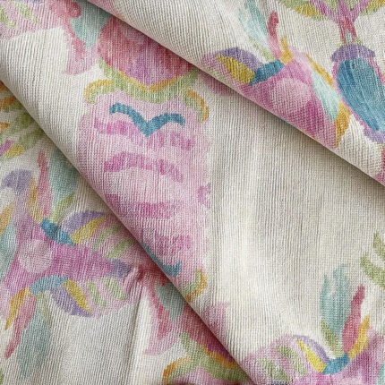 White Colorfull 8X10 Area Rug Bright Oushak Rug Modern Rug 8x10,9x12,10x14 Contepory Hand Knotted Rug Colorful Cotton Rug, Geometric Rugs