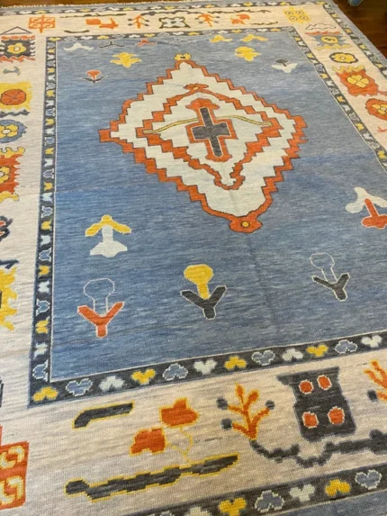 Grey and Beige Oushak Rug Living Room Oriental Oushak Rug Vintage Persian Rug Muted Oushak All Size Customize