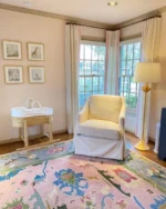 Pink and Green Oushak Rug Living Room Oriental Oushak Rug Vintage Persian Rug Muted Oushak All Size Customize - Image 3