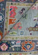 Light Grey and Dark Grey Oushak Rug Living Room Oriental Oushak Rug Vintage Persian Rug Muted Oushak All Size Customize - Image 7