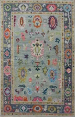 Light Grey and Dark Grey Oushak Rug Living Room Oriental Oushak Rug Vintage Persian Rug Muted Oushak All Size Customize - Image 5