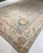 Hallway Oversize 10x14 Area Rug Natural Oushak Rug Turkish Knots Rug Handwoolen Rug For Living Room Bedroom Anstrect Rug, Floral Rug, Area