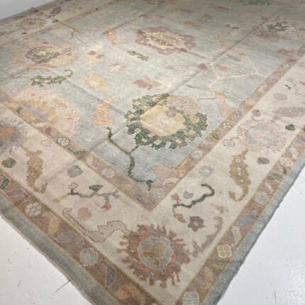 Hallway Oversize 10x14 Area Rug Natural Oushak Rug Turkish Knots Rug Handwoolen Rug For Living Room Bedroom Anstrect Rug, Floral Rug, Area