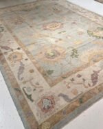 Hallway Oversize 10x14 Area Rug Natural Oushak Rug Turkish Knots Rug Handwoolen Rug For Living Room Bedroom Anstrect Rug, Floral Rug, Area - Image 6