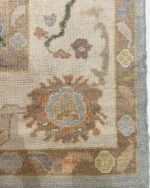Hallway Oversize 10x14 Area Rug Natural Oushak Rug Turkish Knots Rug Handwoolen Rug For Living Room Bedroom Anstrect Rug, Floral Rug, Area - Image 7