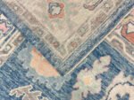 Blue And Beige Turkish Oushak Rug Contemporary Oushak 8x10 | Hand Knot Blue Oushak | Living Room traditional rug Living Room Rug Bedroom Rug - Image 10