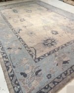 Turkish 10x14 Oversize rug beige oushak area rug, abstrect rugs Turkish Knot Rug Made To Order 8x10/9x12/10x14 Abstrect Area Rug Hallway - Image 3